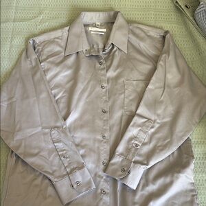 Geoffrey Beene Silver Dress Shirt